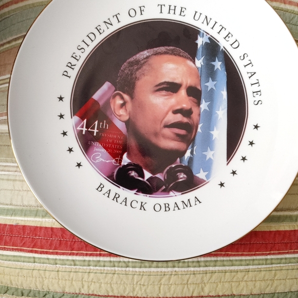 Obama commemorative plate - Picture 2 of 2